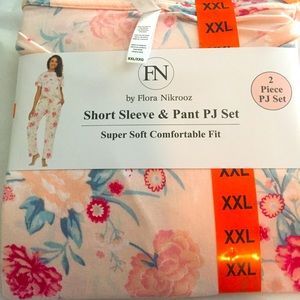 FLORA NIKROOZ  SHORT SLEEVE PAJAMA SET
